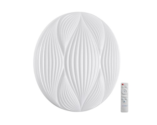 7686/DL PALE SN 156 Светильник пластик/белый LED 48Вт 3000-6000К D380 IP43 пульт ДУ HIMAR