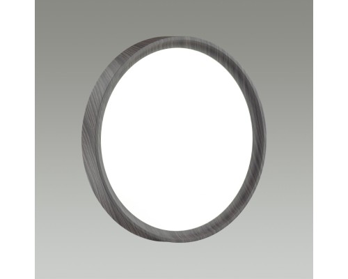 7627/DL PALE SN 019 Светильник пластик/белый/венге под дерево LED 48Вт c ДУ 3000-6000К D400 IP43 пульт ДУ WOODI