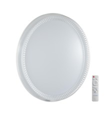 7643/EL COLOR SN 146 Светильник пластик/белый/прозрачный LED 70Вт 3000-6000К D505 IP43 пульт ДУ DEPAX