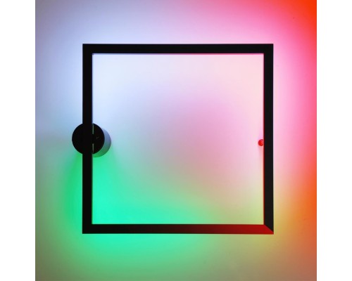 4385/18WL HIGHTECH ODL23 121 черный/металл Настенный светильник IP20 RGB динамическая подсветка ПДУ в комплекте LED 18W 3000K OMEN