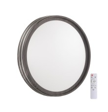 7604/EL PALE SN 022 Светильник пластик/белый/венге/хром LED 72Вт с ДУ 3000-6000К D500 IP43 пульт ДУ TROSTO