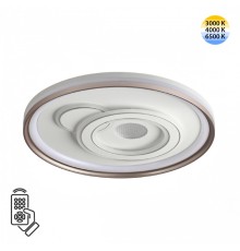 7785/85L PIKO LED SN Светильник металл/белый/бронза LED 85Вт 3000-6500K D490 IP20 пульт ДУ GEMINI