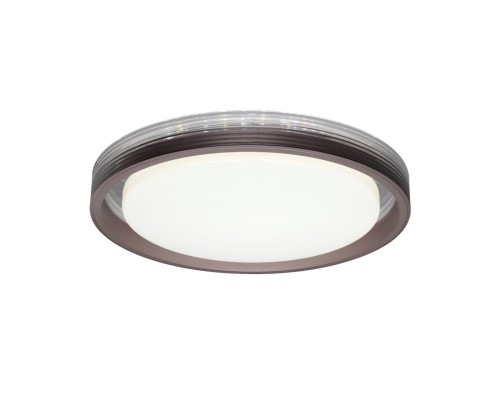 7698/DL MARON SN 94 Светильник пластик/кофе/прозрачный LED 48Вт 3000-6000K D475 IP43 пульт ДУ MEDEN