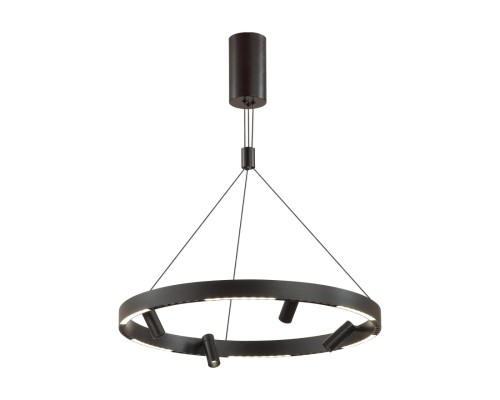 6683/77L HIGHTECH ODL24  203 Подвесной светильник брашир. черный/металл/акрил Раздельн включение с ПДУ (инфра красный) IP20 LED 77W 6930Лм 3000K BEVEREN