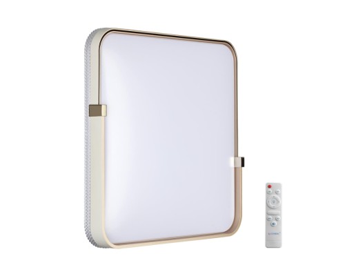 7680/EL PALE SN 140 Светильник пластик/золотой LED 70Вт 3000-6000К 490х485 IP43 пульт ДУ OLIDI WHITE