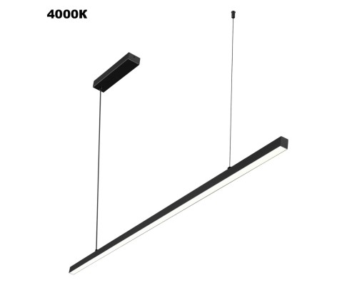 359442 OVER NT24 294 черный Светильник подвесной диммир. со сменой цв.темпер. (пульт ДУ/прилож. Smart Life) IP20 LED 48W 85-265V 3000-6000К SOTTO