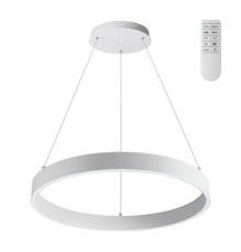 358960 OVER NT22 белый Светильник подвесной диммируемый, в комплекте пульт ДУ (2.4G) IP20 LED 3000К~6000К 50W 220V ITER