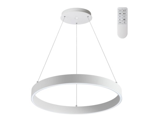 358960 OVER NT22 белый Светильник подвесной диммируемый, в комплекте пульт ДУ (2.4G) IP20 LED 3000К~6000К 50W 220V ITER