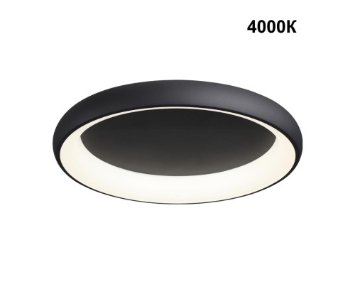 359025 OVER NT23 167 черный Светильник накладной диммируемый, в комплекте пульт ДУ (2.4G) IP20 LED 3000К~6000К 60W 85-265V FOLD