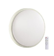 7628/EL PALE SN 027 Светильник пластик/белый/беленый под дерево LED 72Вт c ДУ 3000-4200-6300К  D500  IP43 LOSTA