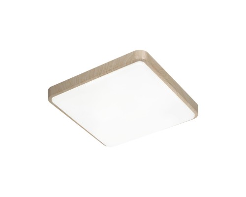 7608/EL PALE SN 028 Светильник пластик/белый/бежевый под дерево LED 72Вт c ДУ 3000-4200-6300К 480x480  IP43 MERTO