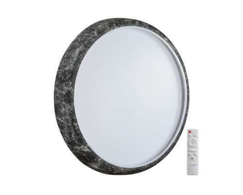 7639/EL COLOR SN 84 Светильник пластик/чер. мрамор LED 70Вт 3000-6000K D510 IP43 пульт ДУ MRAMO BLACK