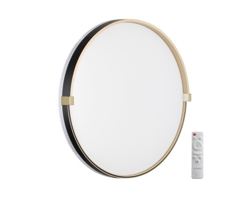 7647/EL PALE SN 138 Светильник пластик/черн./зол. LED 70Вт 3000-6000К D490 IP43 пульт ДУ OLIDI BLACK