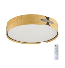 7721/100L AVRA LED SN 36 Светильник металл/пластик/белый/черный/дерево LED 100Вт 3000-6000K D600 IP20 пульт ДУ CORAGGIO