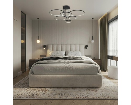 6506/99CL LEDIO LN23 071 чёрный Люстра потолочная LED 156W 3000-6000K 9899Лм 220V URSULA