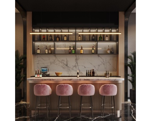 359712 LEDO NT25 000 черный Светильник подвесной диммир. со сменой цв.темпер. (пульт ДУ/прилож. Smart Life) IP20 LED 30W 220-240V 1800-4000К MONILE