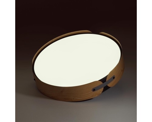 7721/65L AVRA LED SN 36 Светильник металл/пластик/белый/черный/дерево LED 65Вт 3000-6000K D450 IP20 пульт ДУ CORAGGIO