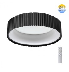 7712/56L AVRA LED SN 22 Светильник металл/акрил/белый/черный LED 56Вт 3000-6500К D460 IP20 пульт ДУ SHARMEL