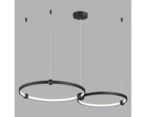 6533/80L LEDIO LN23 022 чёрный Светильник подвесной LED 80W 3000-6000K 3182Лм 220V DIEGO