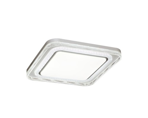 7685/EL MARON SN 130 Светильник пластик/серебристый LED 70Вт 3000-6000K 490х490 IP43 пульт ДУ SUZY SILVER