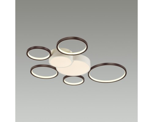 5254/99CL LEDIO LN23 белый, черный Люстра потолочная диммир. с ДУ LED 126W 8316Лм 220V NORBERT