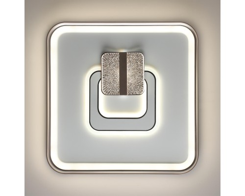 7786/85L PIKO LED SN Светильник металл/белый/бронза LED 85Вт 3000-6500K 490х490 IP20 пульт ДУ GEMINI