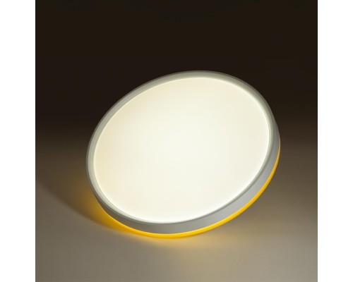 7709/EL COLOR SN 100 Светильник пластик/желтый LED 70Вт 3000-6000К D500 IP43 пульт ДУ KEZO YELLOW