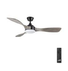 7702/24L VIVA LED SN 189 Люстра-вентилятор,  черный/серое дерево LED 24Вт 3000-6000K D1320 пульт ДУ STORM