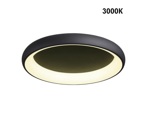 359025 OVER NT23 167 черный Светильник накладной диммируемый, в комплекте пульт ДУ (2.4G) IP20 LED 3000К~6000К 60W 85-265V FOLD