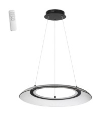 359189 OVER NT23 154 черный Светильник подвесной диммируемый, в комплекте пульт ДУ IP20 LED 3000К~6000К 48W 220-240V WELLE