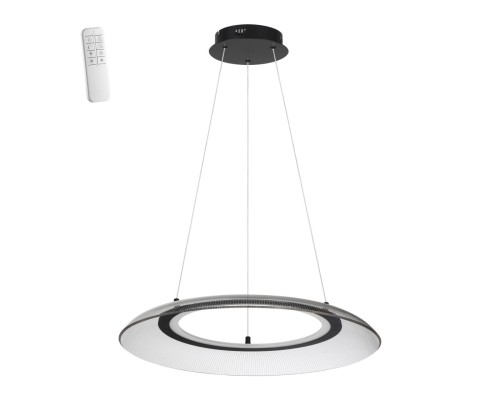 359189 OVER NT23 154 черный Светильник подвесной диммируемый, в комплекте пульт ДУ IP20 LED 3000К~6000К 48W 220-240V WELLE