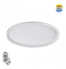 7749/80L MITRA LED SN Светильник металл/PMMA/белый LED 80Вт 3000-6000К D495 IP20 пульт ДУ BETA