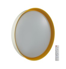 7711/EL COLOR SN 102 Светильник пластик/желтый LED 70Вт 3000-6000К D510 IP43 пульт ДУ TUNA YELLOW