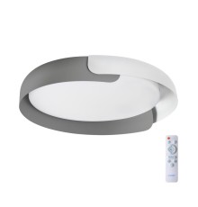 7707/60L AVRA LED SN 26 Светильник металл/пластик/белый/серый LED 60Вт 3000-6000K D580 IP20 пульт ДУ ANTARES