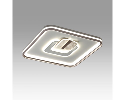 7786/85L PIKO LED SN Светильник металл/белый/бронза LED 85Вт 3000-6500K 490х490 IP20 пульт ДУ GEMINI