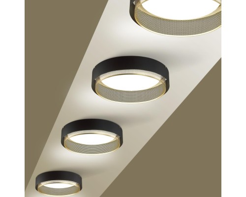 7692/48L AVRA LED SN 30 Светильник металл/акрил/белый/черный/шампань LED 48Вт 3000-6000K D410 IP20 пульт ДУ ANTEY