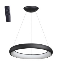 359024 OVER NT23 166 черный Светильник подвесной диммируемый, в комплекте пульт ДУ (2.4G) IP20 LED 3000К~6000К 60W 85-265V FOLD