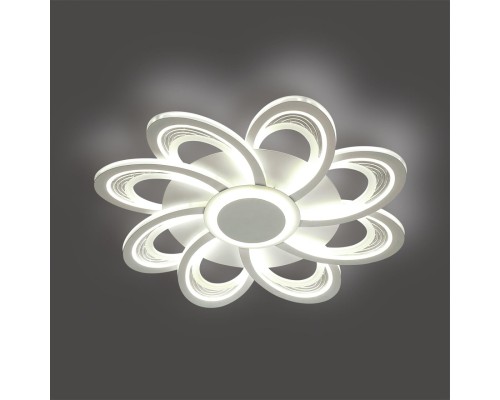 8198/95L LEDIO LN25 белый, металл/акрил Потолочный светильник с пультом ДУ 3000-6000К LED 95W 220V MANILA