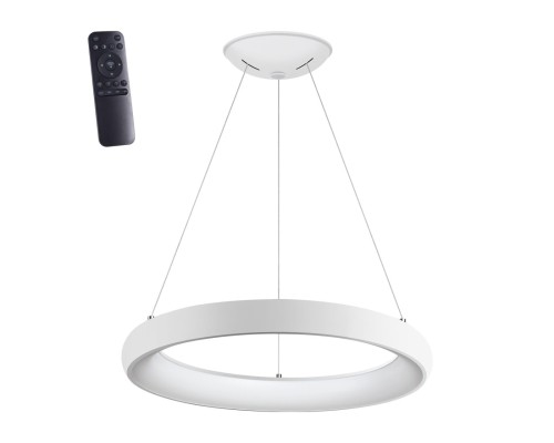 359032 OVER NT23 166 белый Светильник подвесной диммируемый, в комплекте пульт ДУ (2.4G) IP20 LED 3000К~6000К 60W 85-265V FOLD