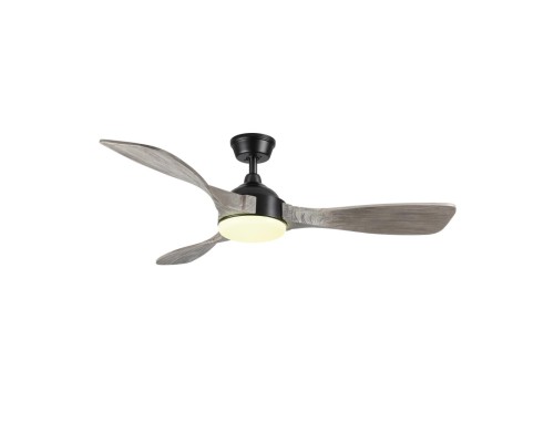 7702/24L VIVA LED SN 189 Люстра-вентилятор,  черный/серое дерево LED 24Вт 3000-6000K D1320 пульт ДУ STORM