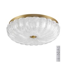 7719/48L PIKO LED SN 40 Светильник металл/стекло/прозрачный/золотой LED 48Вт 3000-6500K D400 IP20 пульт ДУ TESORO