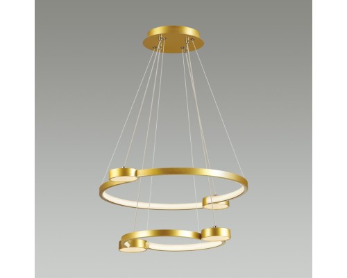 5247/79L LEDIO LN23 матовое золото Светильник подвесной диммир. с ДУ LED 79W 4088Лм 220V SHERIDAN