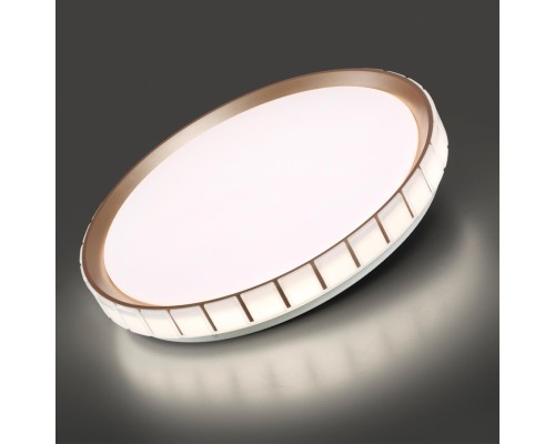 7695/EL PALE SN 90 Светильник пластик/розовое золото LED 70Вт 3000-6000К D495 IP43 пульт ДУ KUPI GOLD