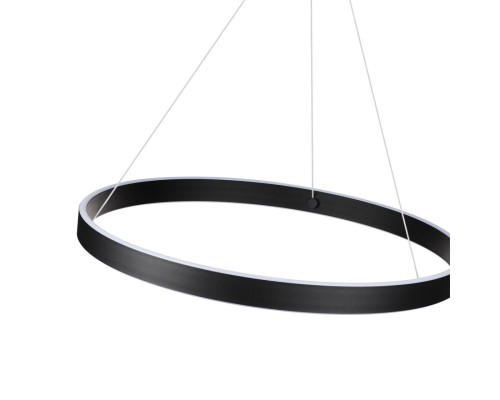 359450 OVER NT24 296 черный Светильник подвесной диммир. со сменой цв.темпер. (пульт ДУ/прилож. Smart Life) IP20 LED 50/12W 85-265V 3000-6000К SOTTO