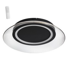 359190 OVER NT23 154 черный Светильник накладной диммируемый, в комплекте пульт ДУ IP20 LED 3000К~6000К 48W 220-240V WELLE