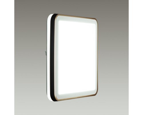 7621/DL PALE SN 047 Светильник пластик/белый/черный/медный LED 48Вт c ДУ 3000-4200-6300К 440х440 IP43 пульт ДУ EFFA