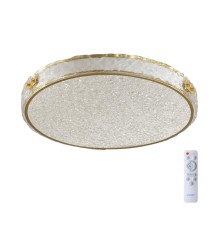 7722/65L PIKO LED SN 38 Светильник металл/пластик/стекло/белый/золотой LED 65Вт 3000-6000K D470 IP20 пульт ДУ FELICE