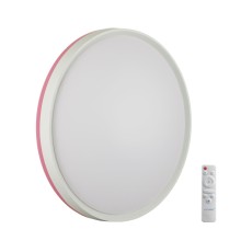 7708/EL COLOR SN 100 Светильник пластик/розовый LED 70Вт 3000-6000К D500 IP43 пульт ДУ KEZO PINK