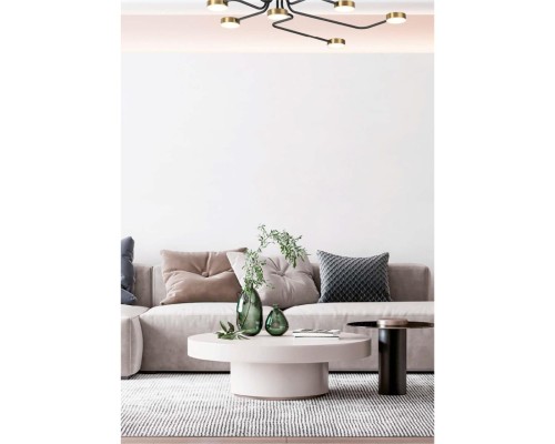 6532/99CL LEDIO LN23 029 чёрный, латунь Люстра потолочная LED 100W 3000-6000K 4547Лм 220V FLINT