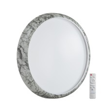 7638/EL COLOR SN 84 Светильник пластик/бел. мрамор LED 70Вт 3000-6000K D510 IP43 пульт ДУ MRAMO WHITE